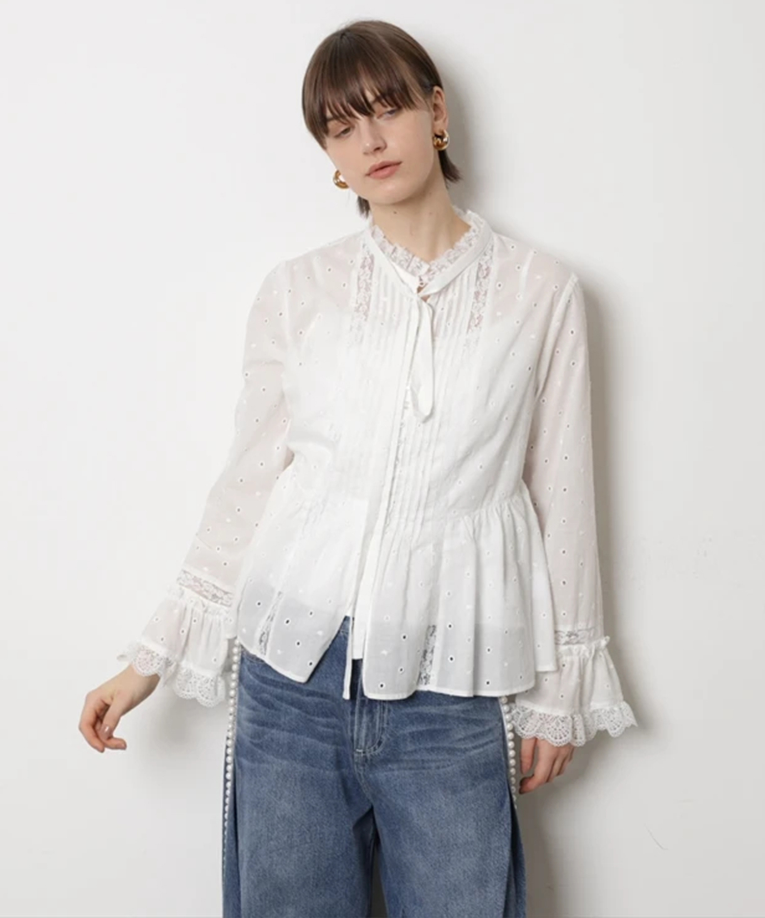 コットンレースブラウス | シャツ・ブラウス | CADUNE（カデュネ