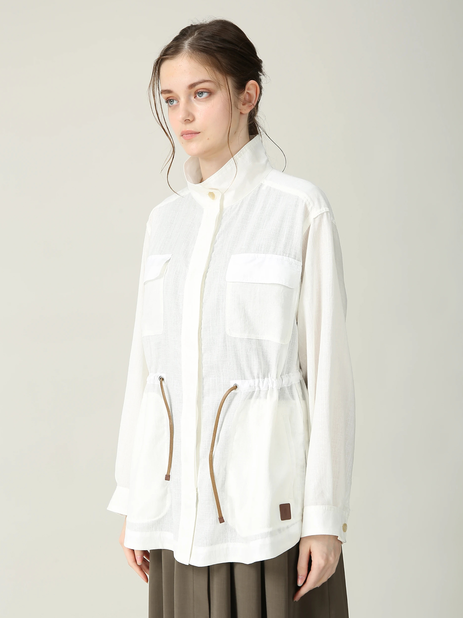 トリアセ チンツー ブラウス シャツ ジャケット ｜ MORABITO BLANC