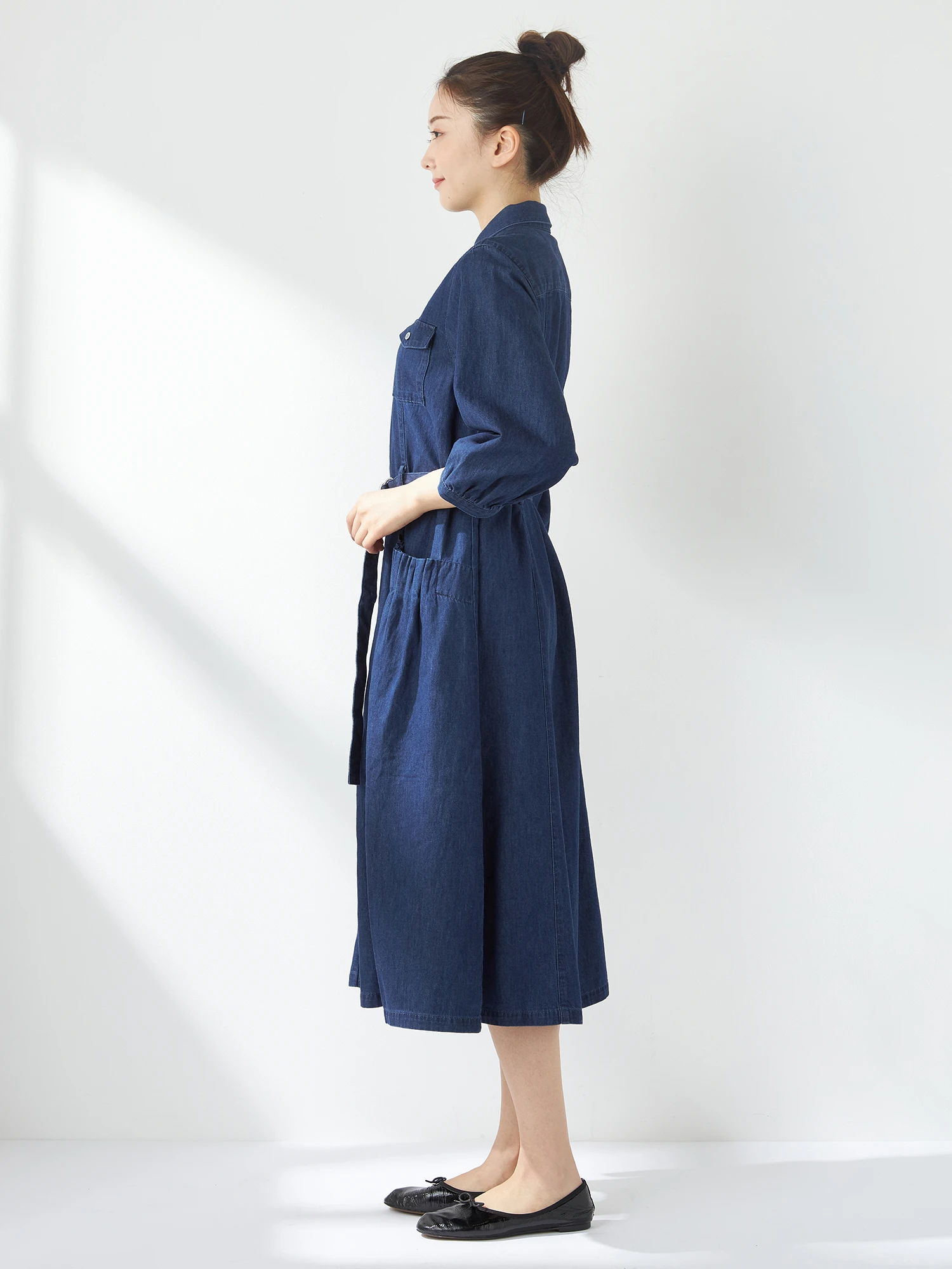 McGREGOR（マックレガー）｜ワンピース｜7分袖デニムワンピース