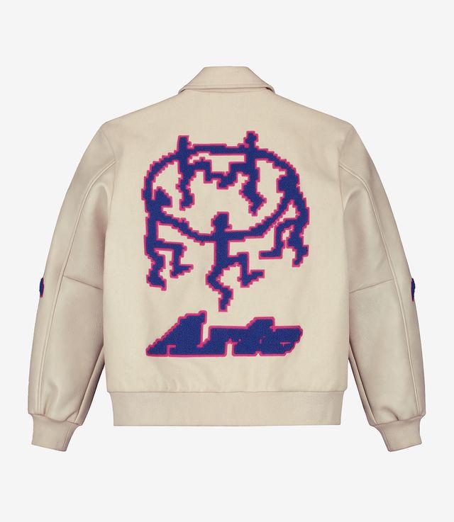 Shop Arte Antwerp Jonah Pixel Dancer Vasirty Jacket Cream at itk