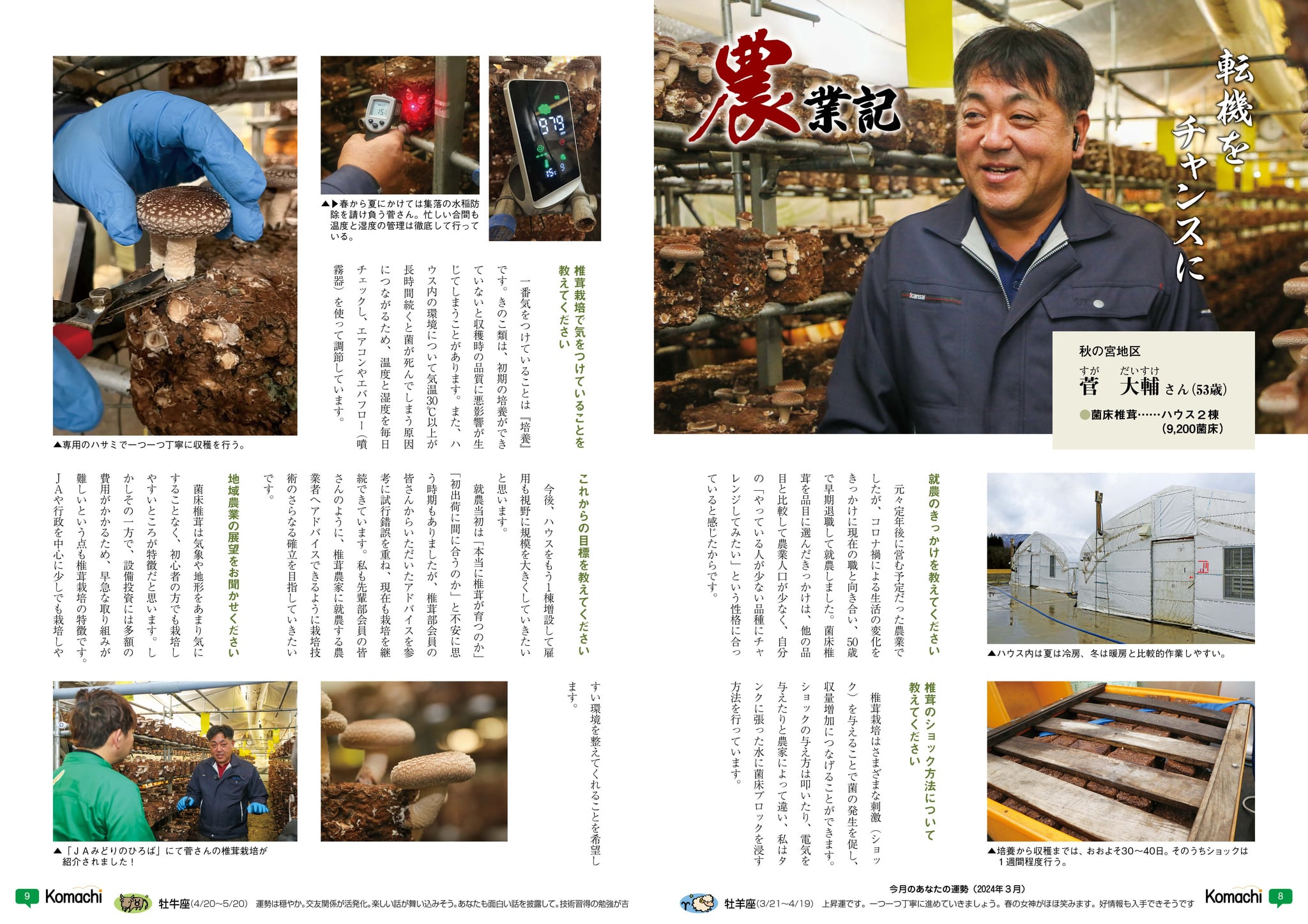 2024年3月号 vol.284｜こまち農業協同組合のホームページへようこそ！