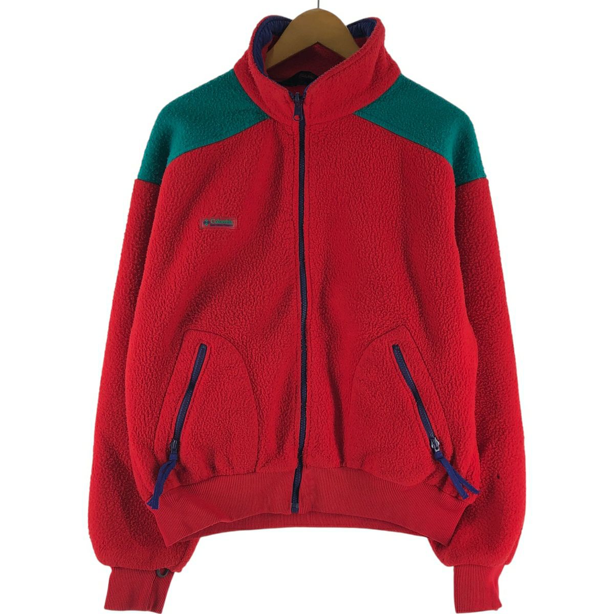 古着 90年代 コロンビア Columbia フリースプルオーバー USA製 メンズL