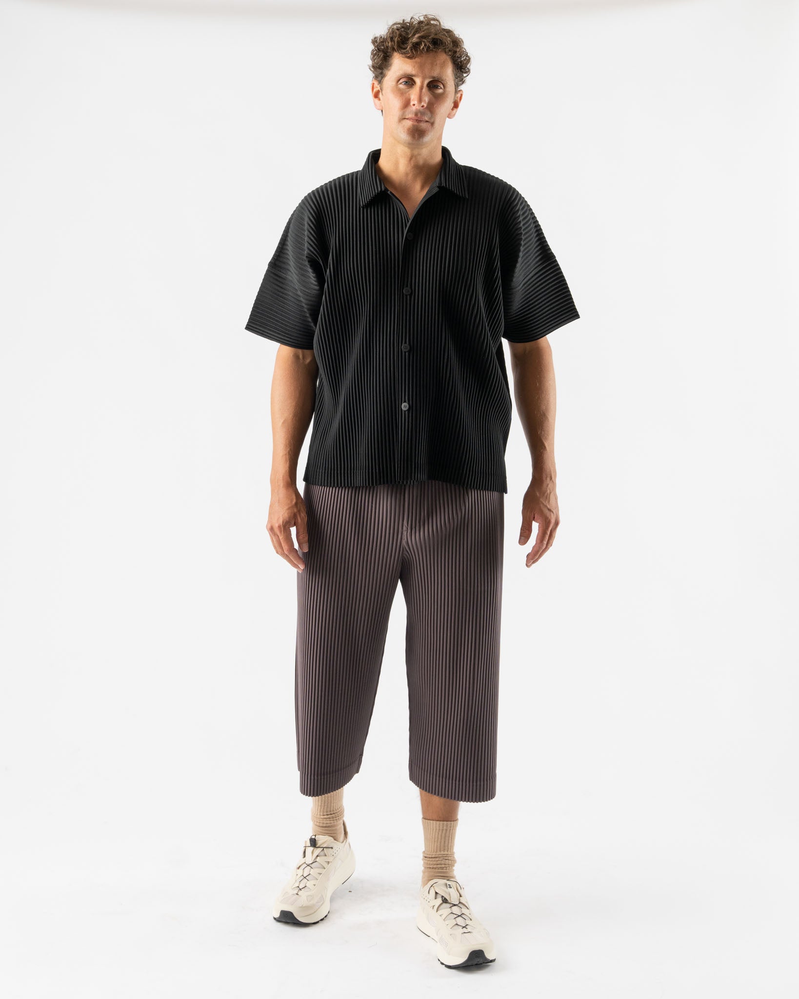 Homme Plissé Issey Miyake Monthly Colors July Shirt in Black
