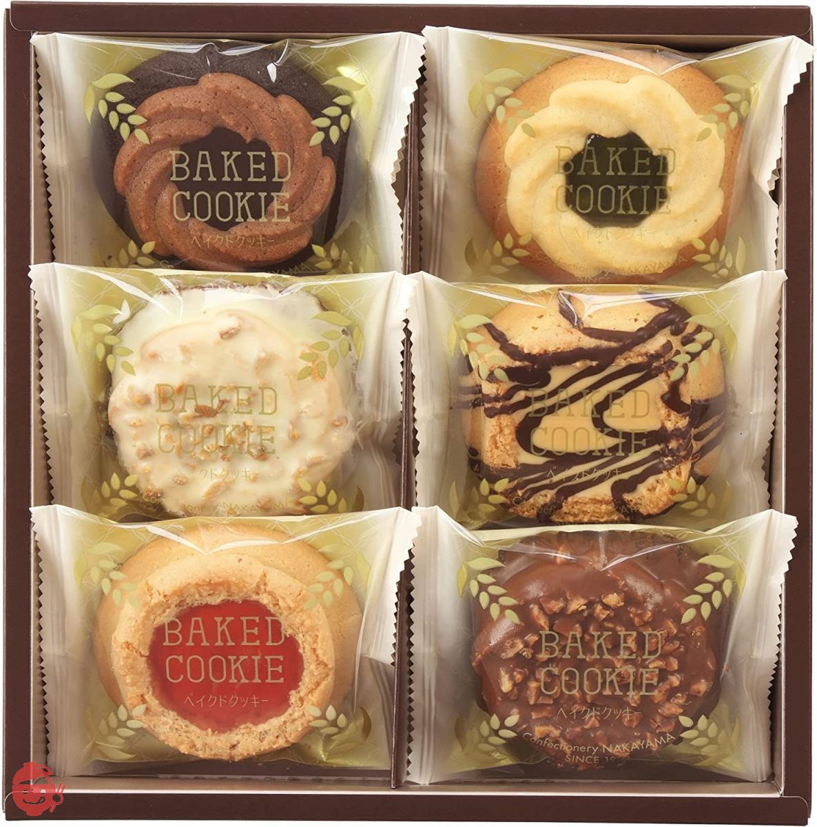 Nakayama confectionery baked cookie 1 box (6 pieces) – Japacle