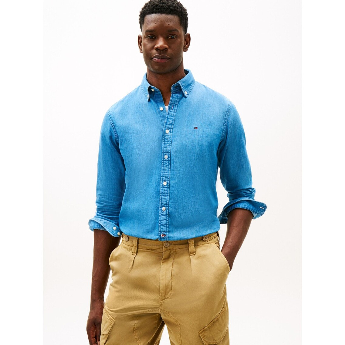 インディゴデニムシャツ | トミー ヒルフィガー | トミー ヒルフィガー