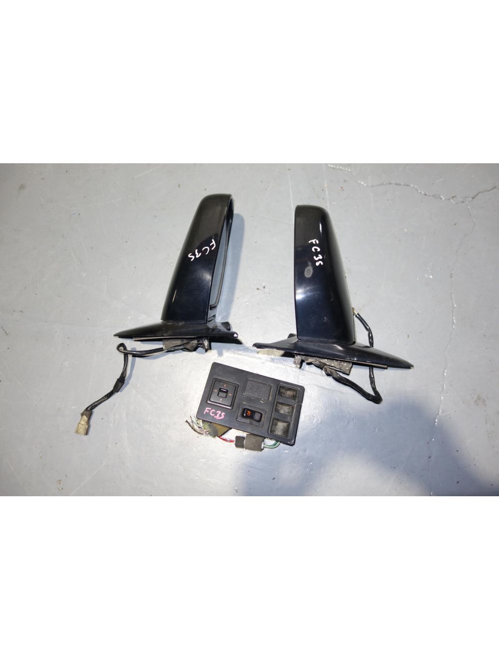 JDM Mazda RX-7 FC FC3S Power Mirrors Door Mirror & Switch 1986