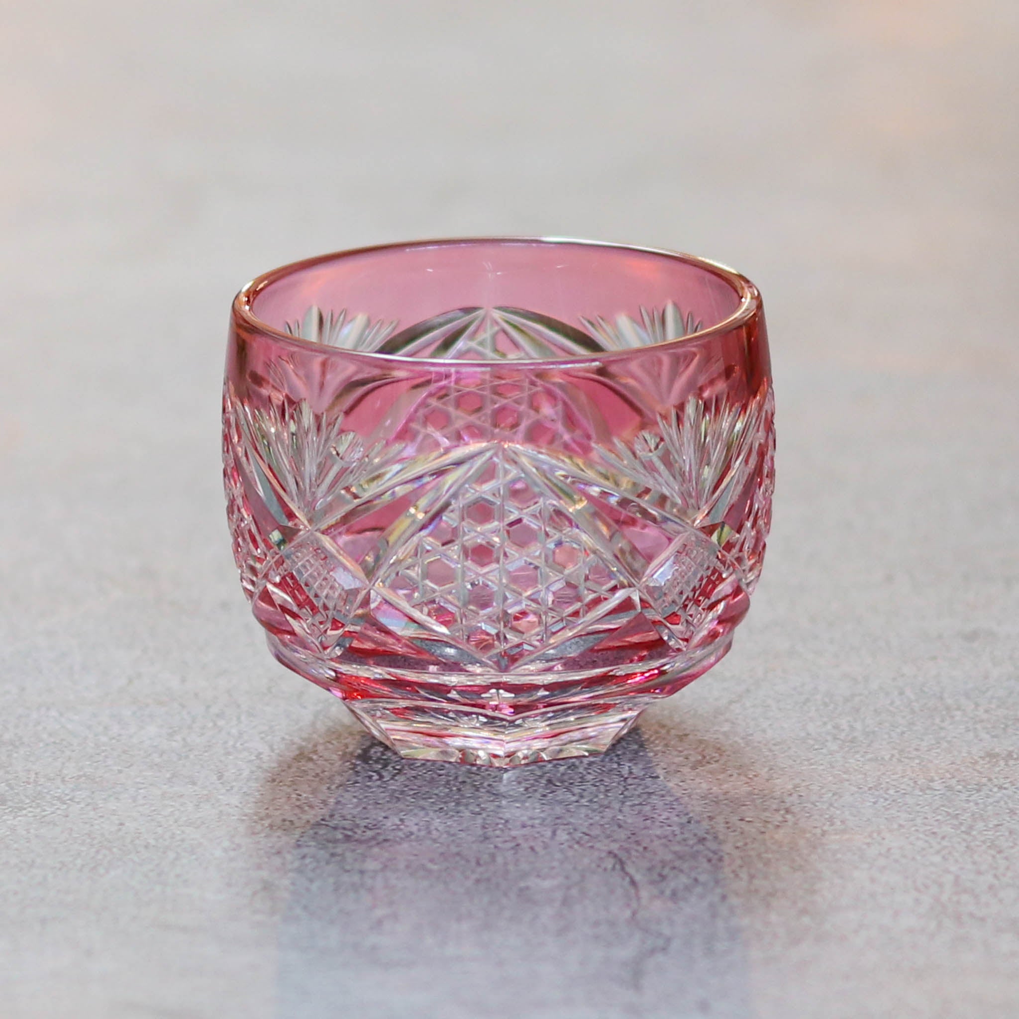 黒木国昭 青赤ガラスぐい呑みセット 箱付 黒木国昭 青赤ガラスぐい呑み