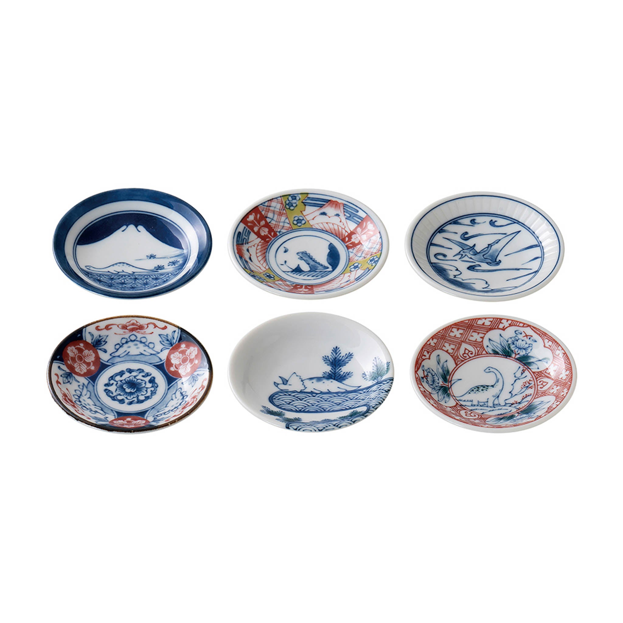 美濃焼 まめ皿セット | 江戸っ子恐竜 | 六客 | awasaka