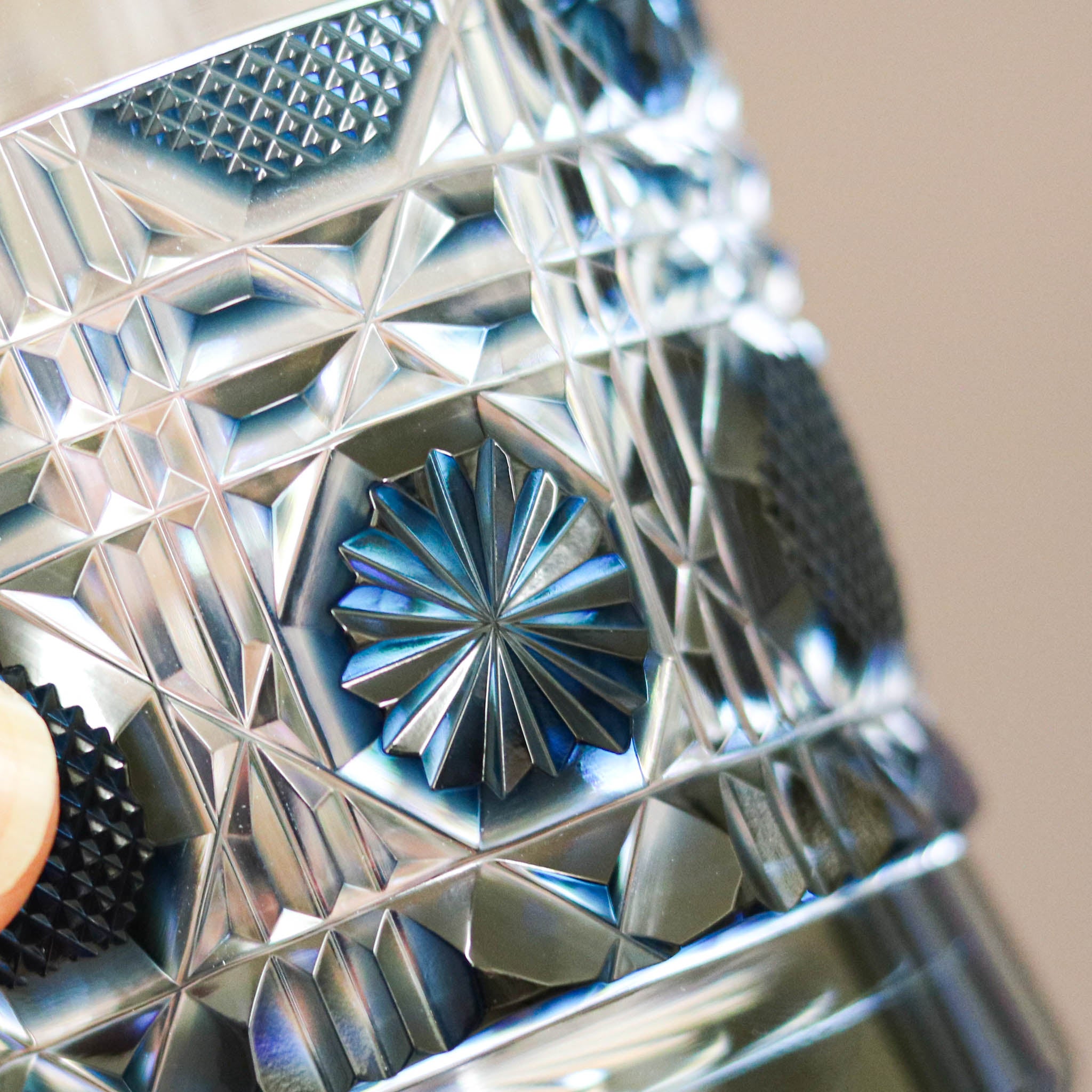 薩摩切子 ロックグラス | オールド | 藍 | 薩摩びーどろ工芸