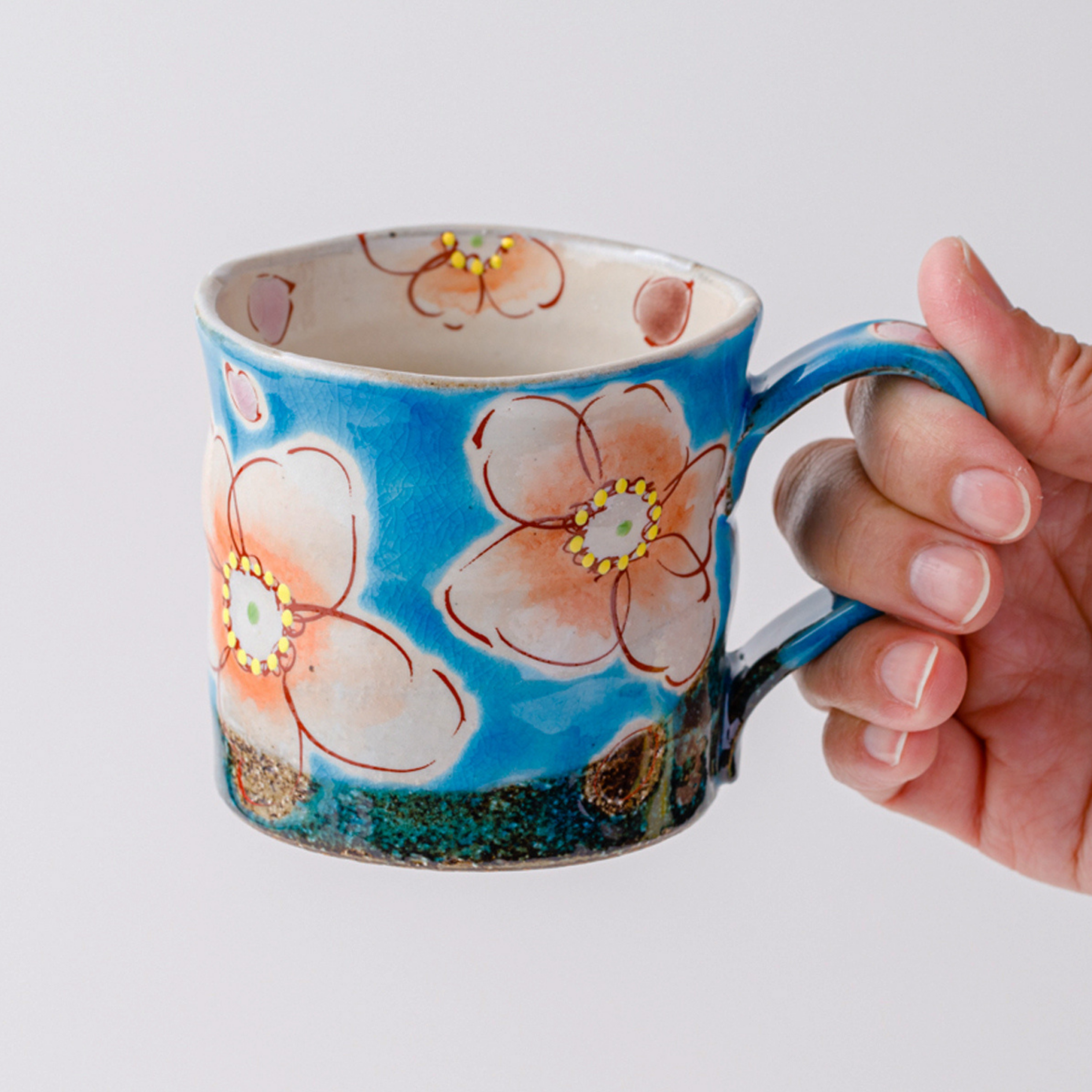 九谷焼 | マグカップ | トルコ花うらら | 虚空蔵窯
