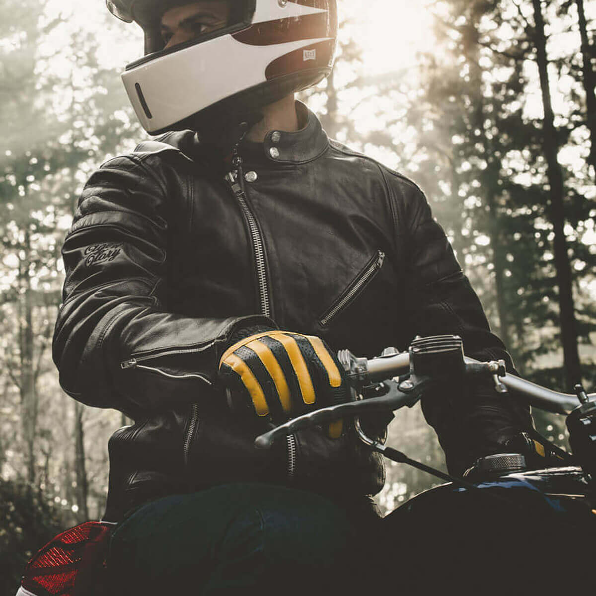 試着無料】エイジオブグローリー ビクトリー - バイク レザー グローブ