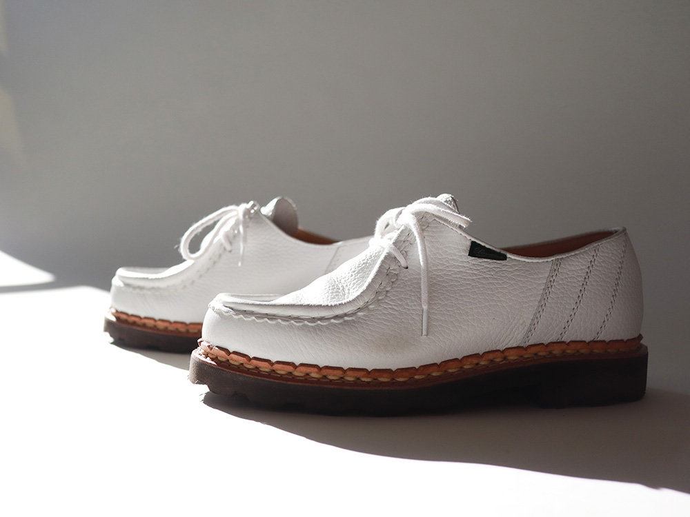 白のレザーシューズの件パラブーツ「MORZINE（モジーン）」 | Jb mag