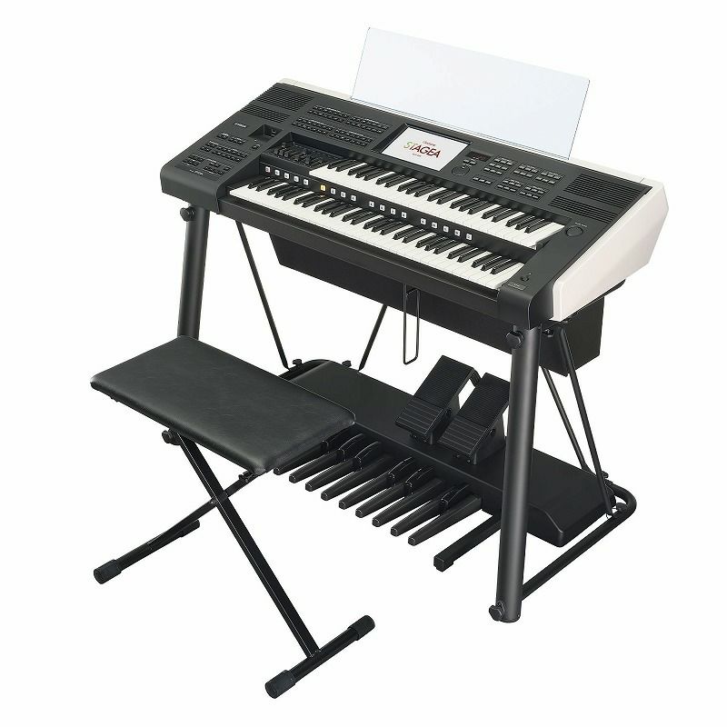 YAMAHA P-225WH 【純正専用ソフトケースSC-KB851・スタンド(白)・イス