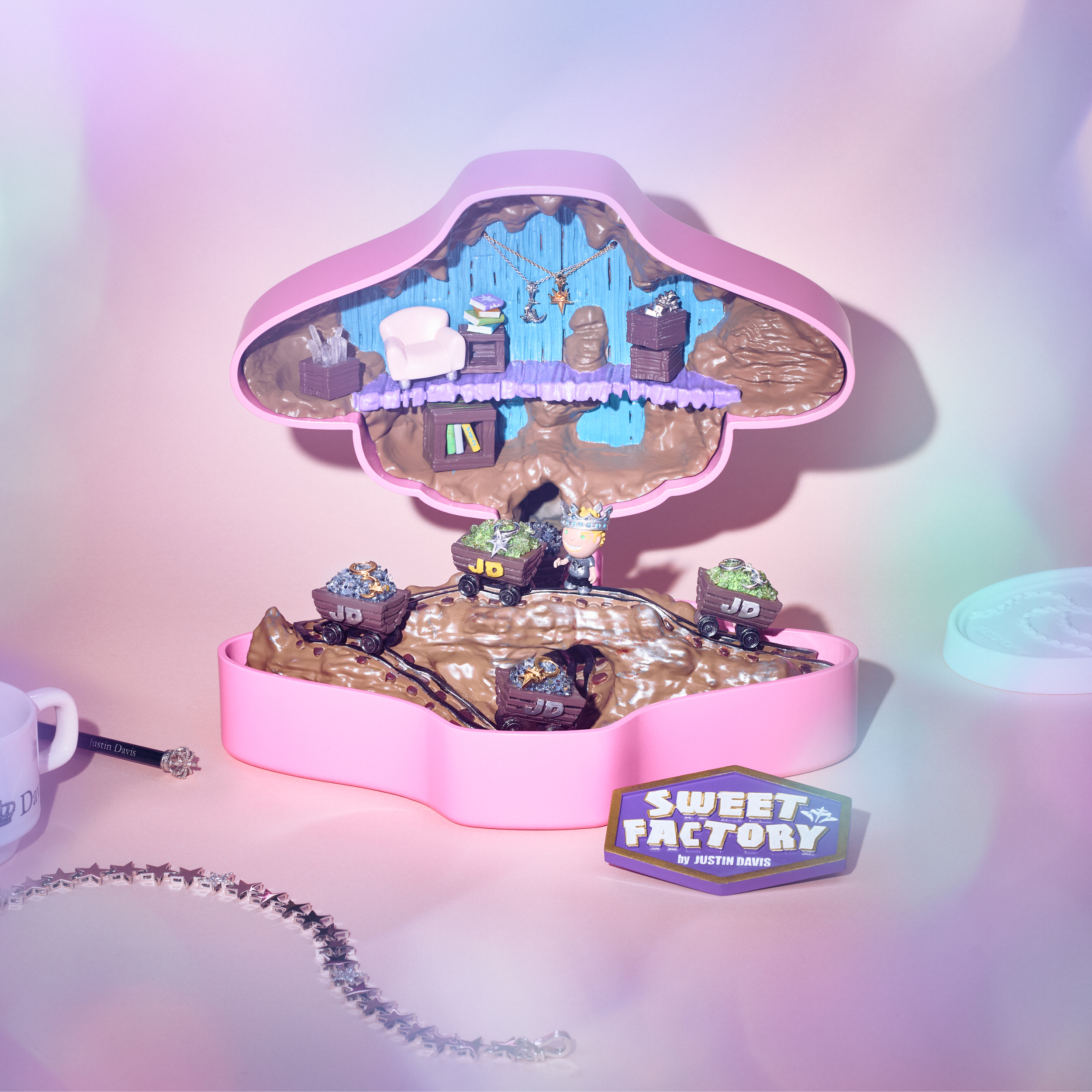 ジャスティンデイビス イエロー・ブルー 4個セット ジャスティン