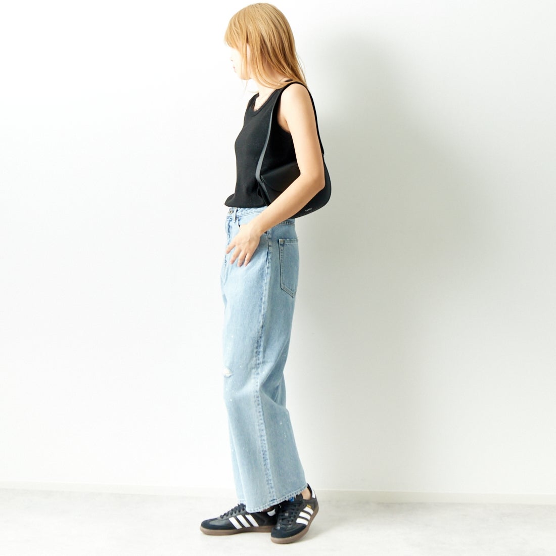 Jf Ready Made [ジェイエフレディメイド] ラメリブタンクトップ