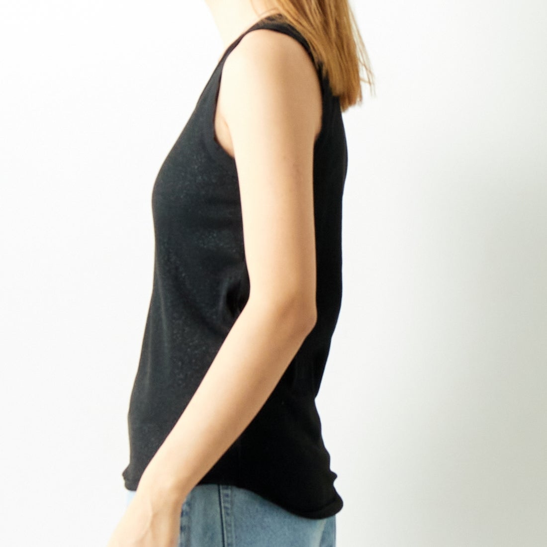 Jf Ready Made [ジェイエフレディメイド] ラメリブタンクトップ