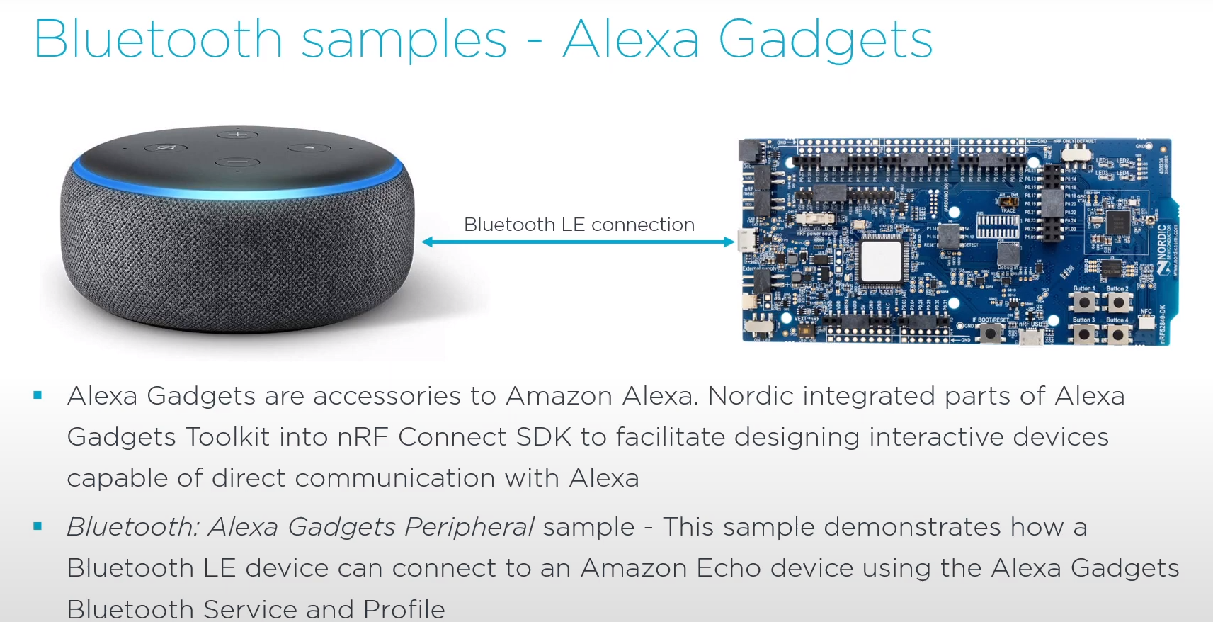 Alexa Gadgets demo on nRF5 Series – JimmyIoT