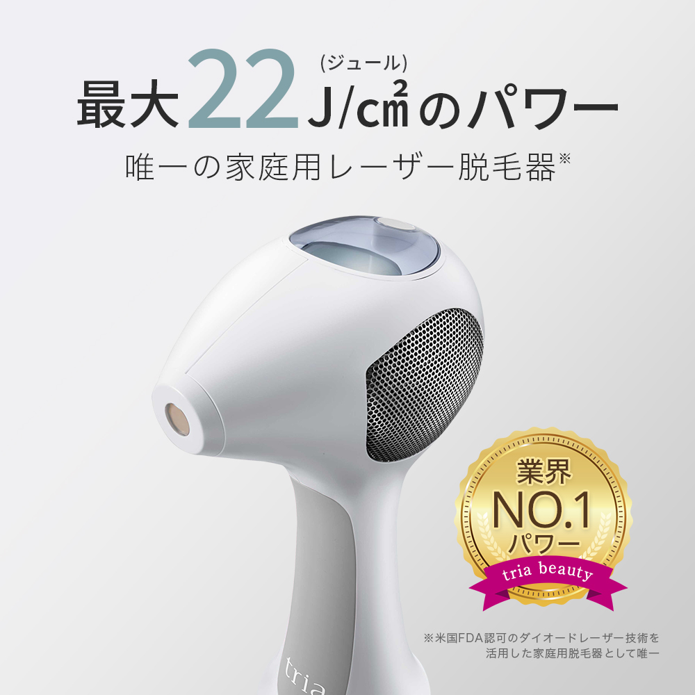 唯一のレーザー脱毛器】トリア パーソナルレーザー脱毛器 4Xの特徴