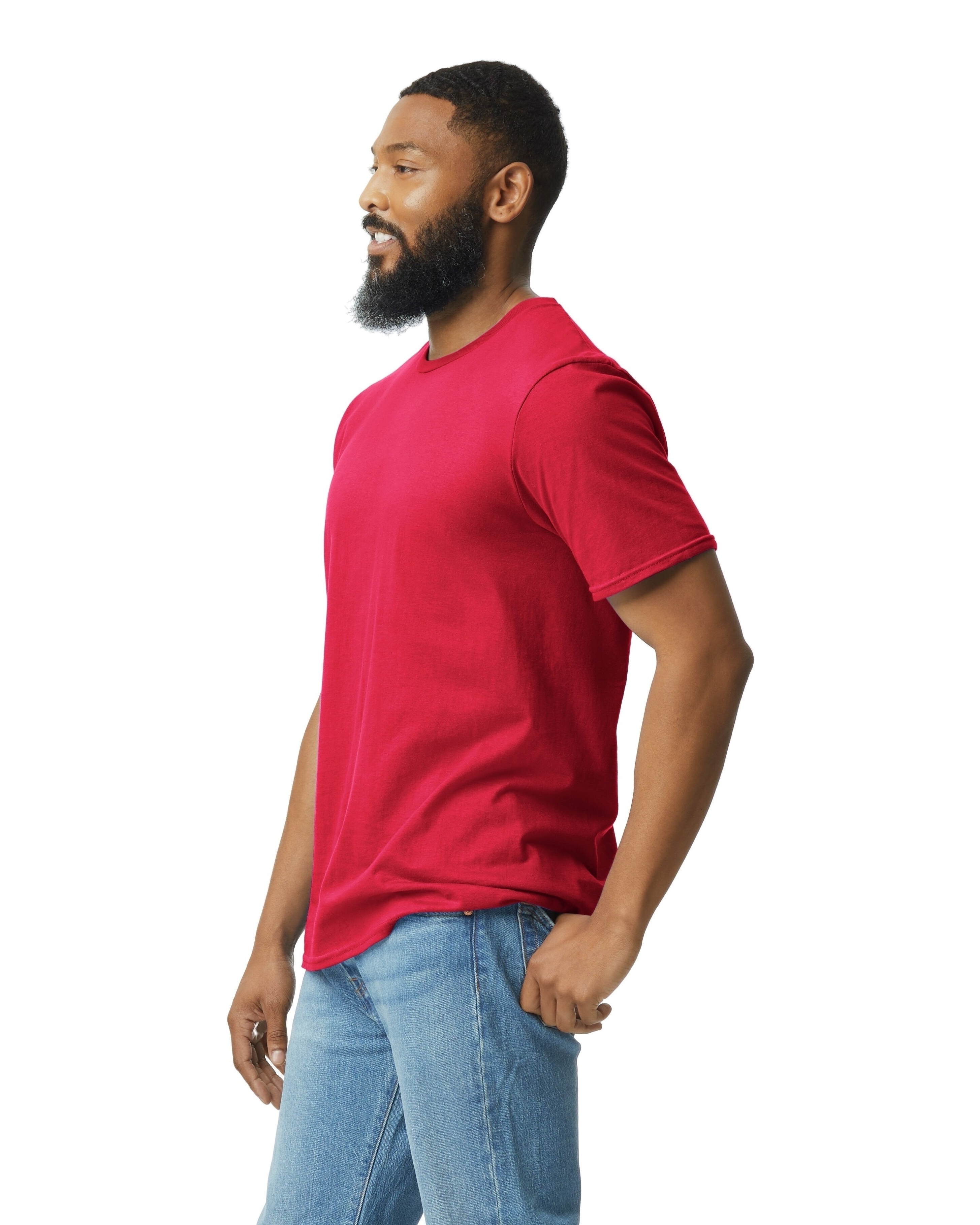 Gildan G640 Softstyle® Unisex T Shirt Red | Jiffy