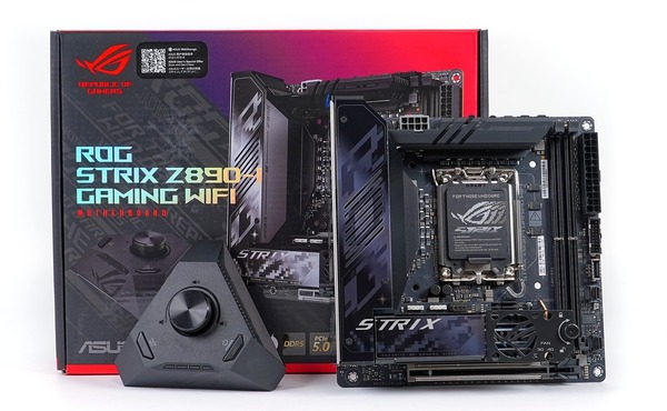 ASUS ROG STRIX Z890-I GAMING WIFI」をレビュー。Mini-ITXでも200W超