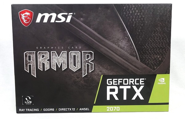 MSI GeForce RTX 2070 ARMOR 8G」をレビュー。静音性抜群な3スロット