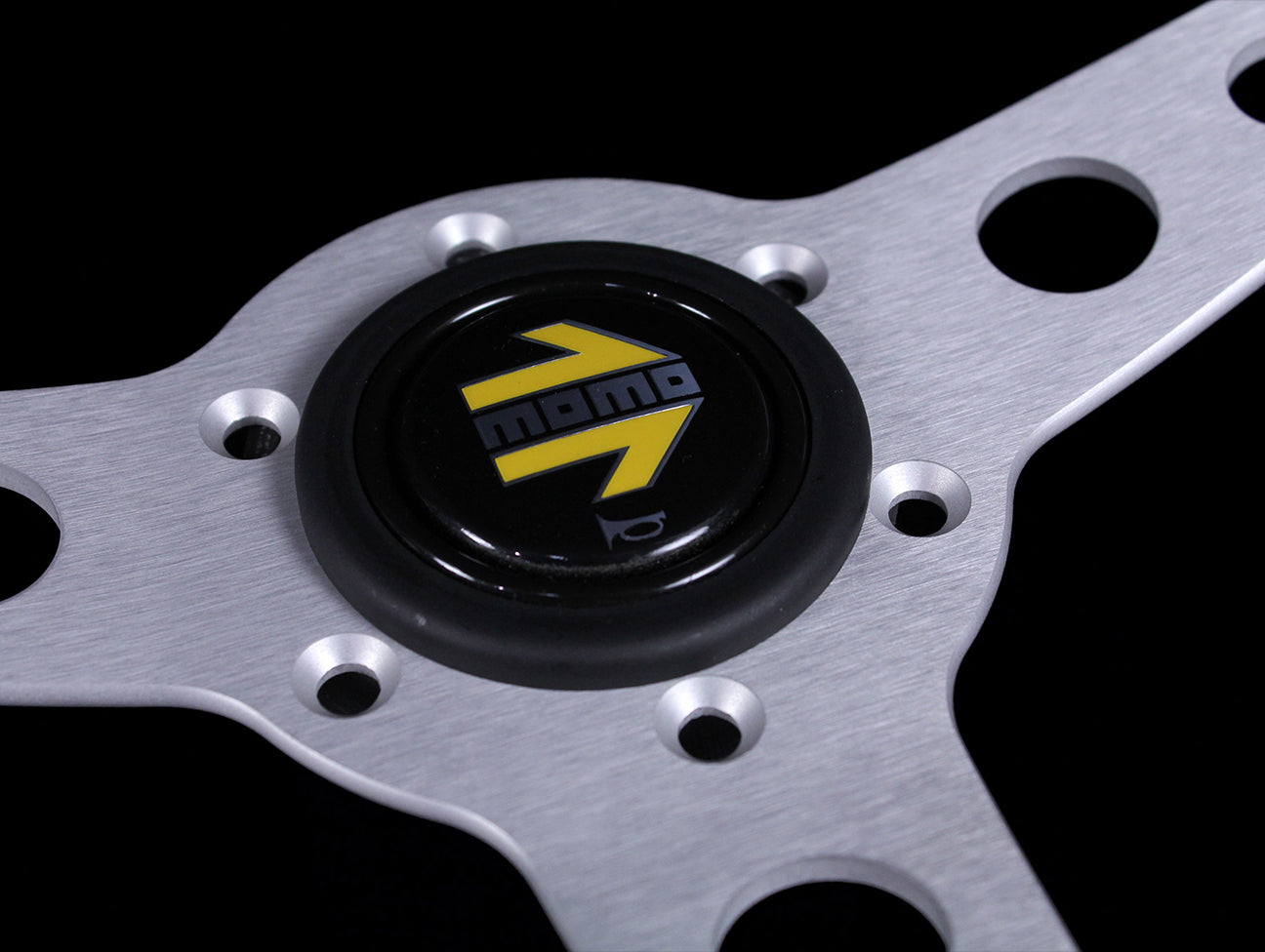 Momo 350mm Prototipo Steering Wheel - Silver Spoke - JHPUSA