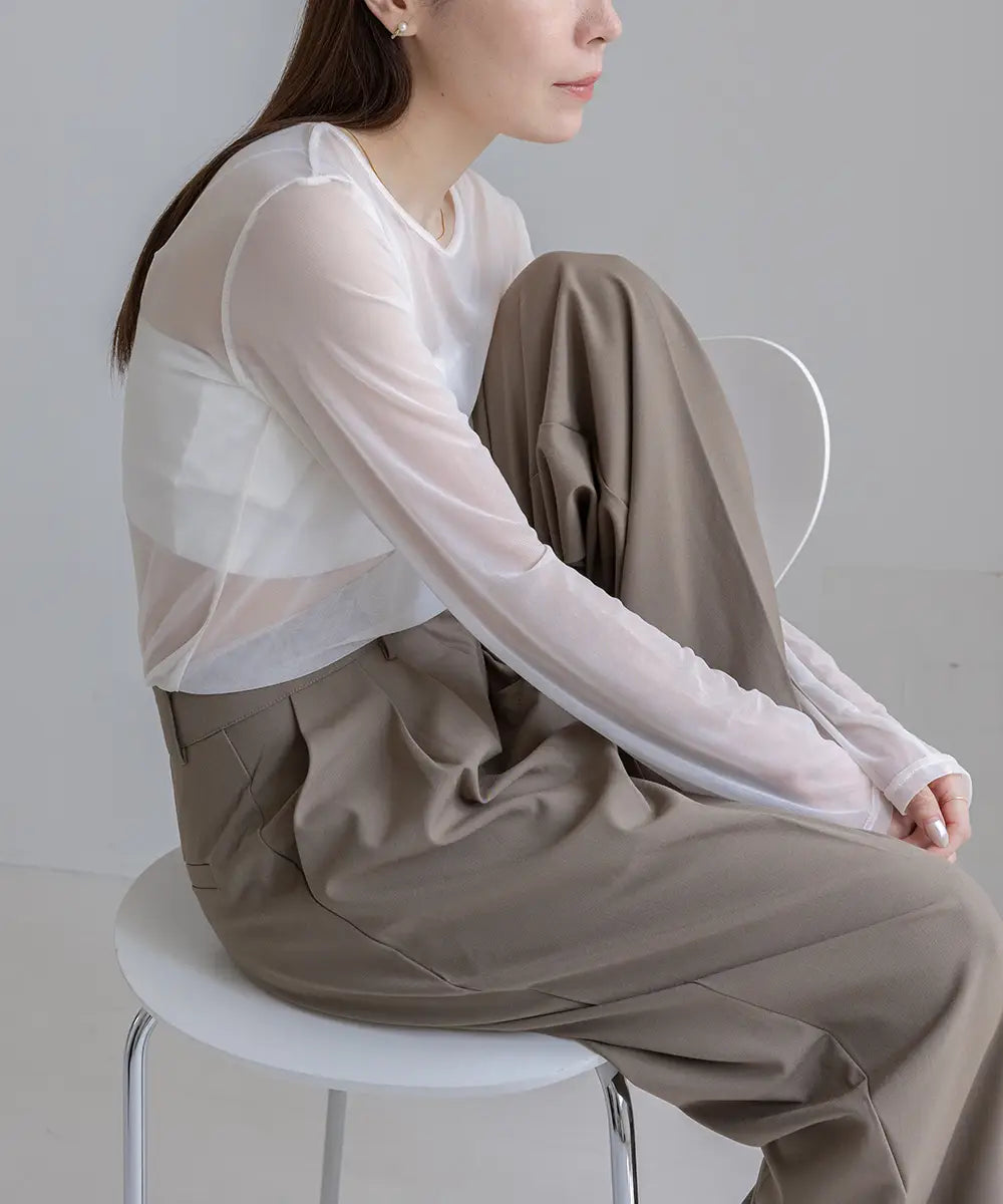 ニュアンス2wayシアートップス（Nuance 2way Sheer Tops）