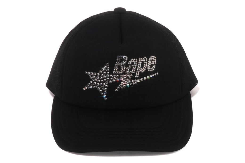 CRYSTAL STONE BAPE STA LOGO MESH CAP | bape.com