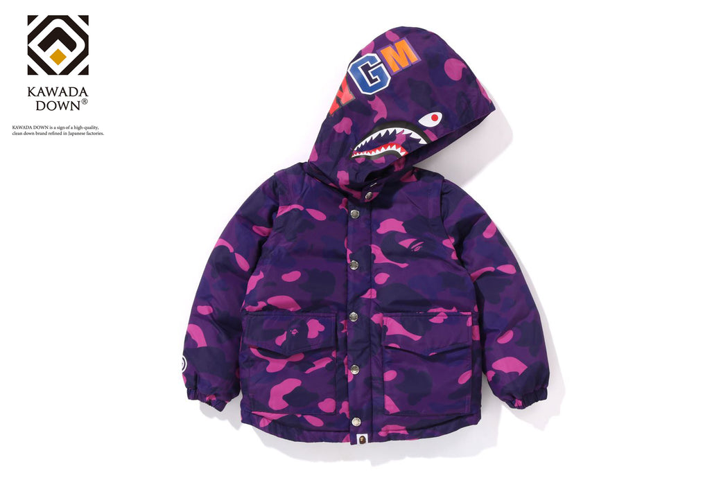 COLOR CAMO SHARK 4WAY DOWN JACKET | bape.com