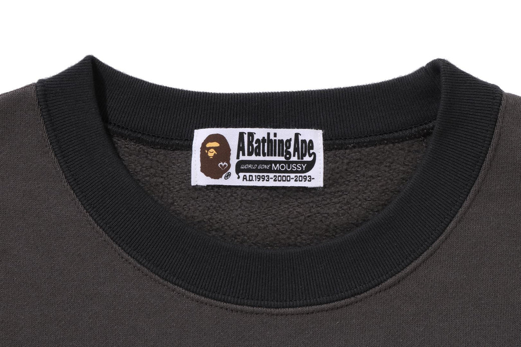 BAPE X MOUSSY 】RELAXED FIT CREWNECK | bape.com