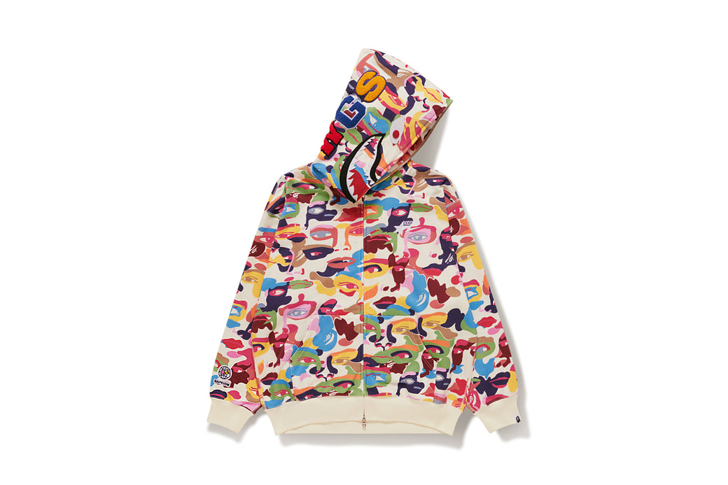 BAPE X KIDSUPER 】CAMO SHARK FULL ZIP HOODIE | bape.com