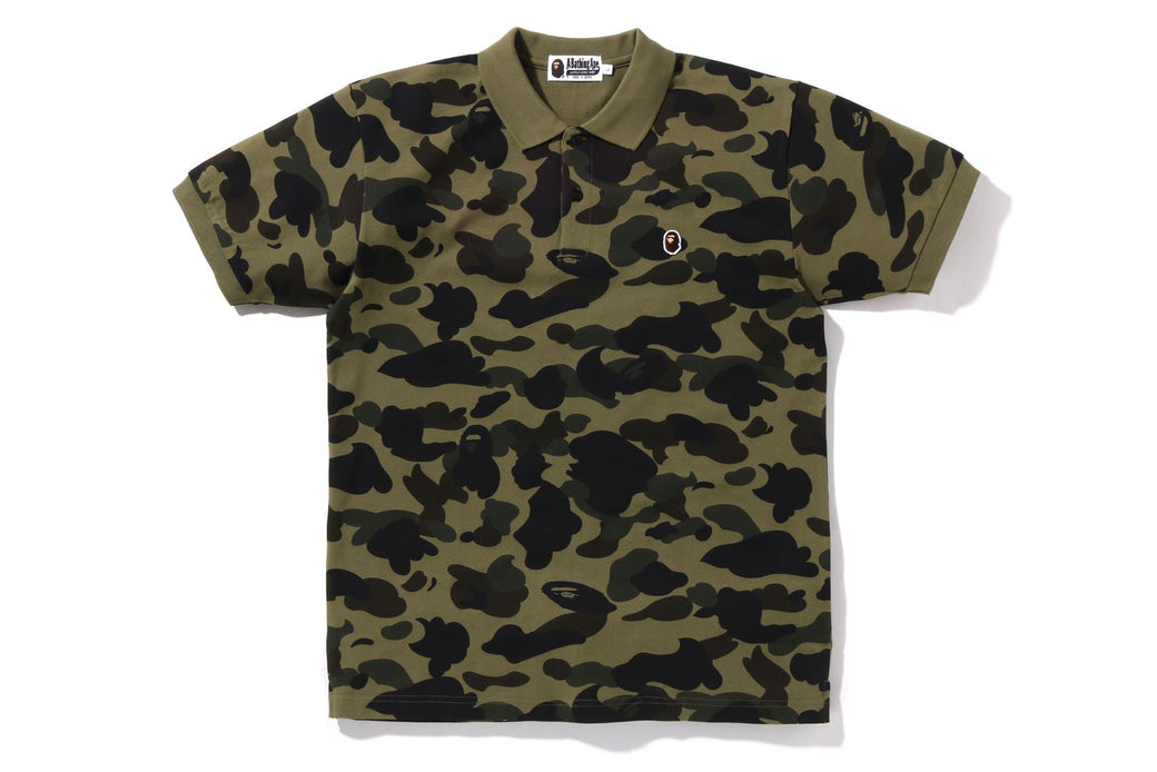 1ST CAMO ONE POINT POLO | bape.com
