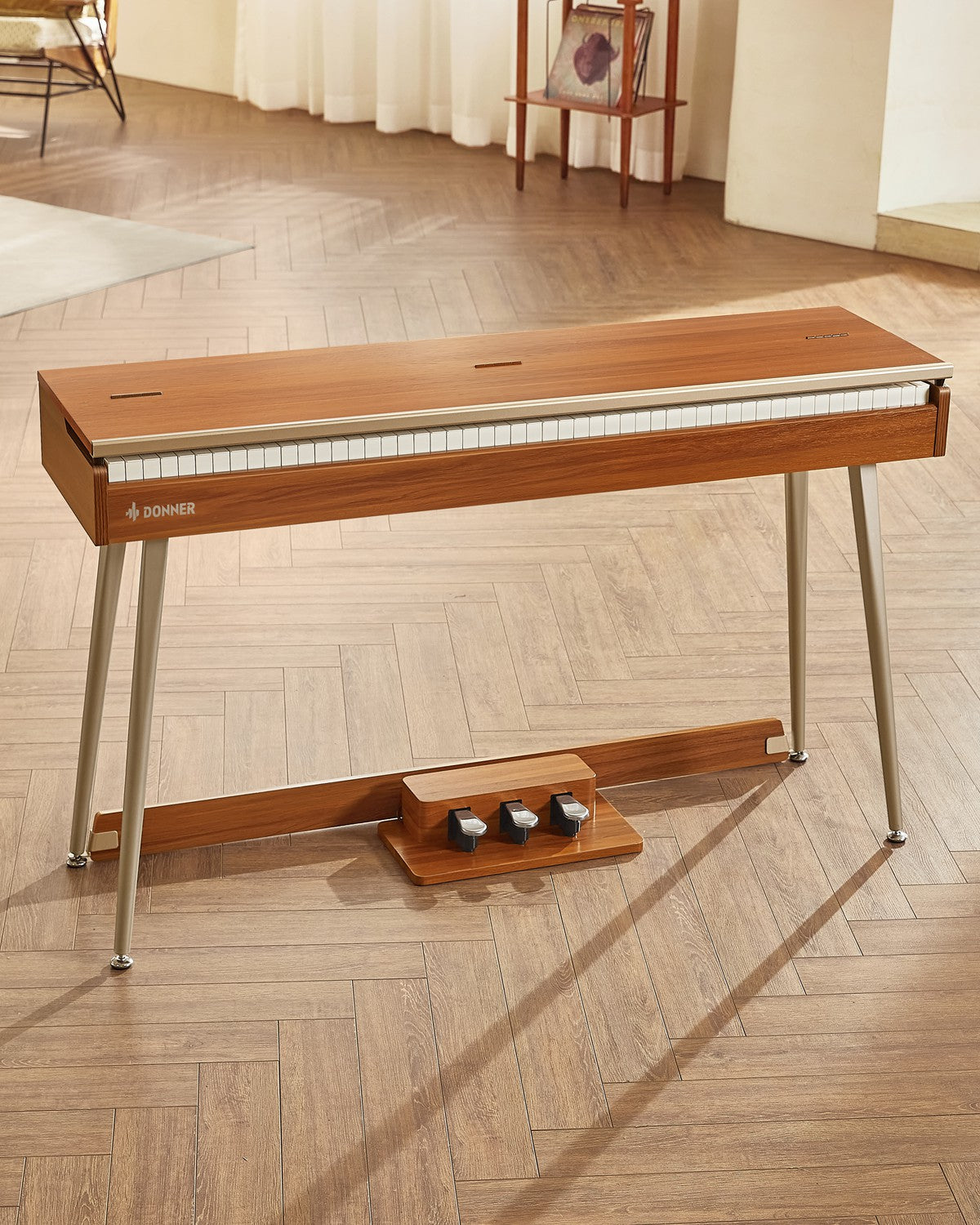 DDP-80 PLUS 88鍵木目調フルウェイト電子ピアノカバー付き初心者向け