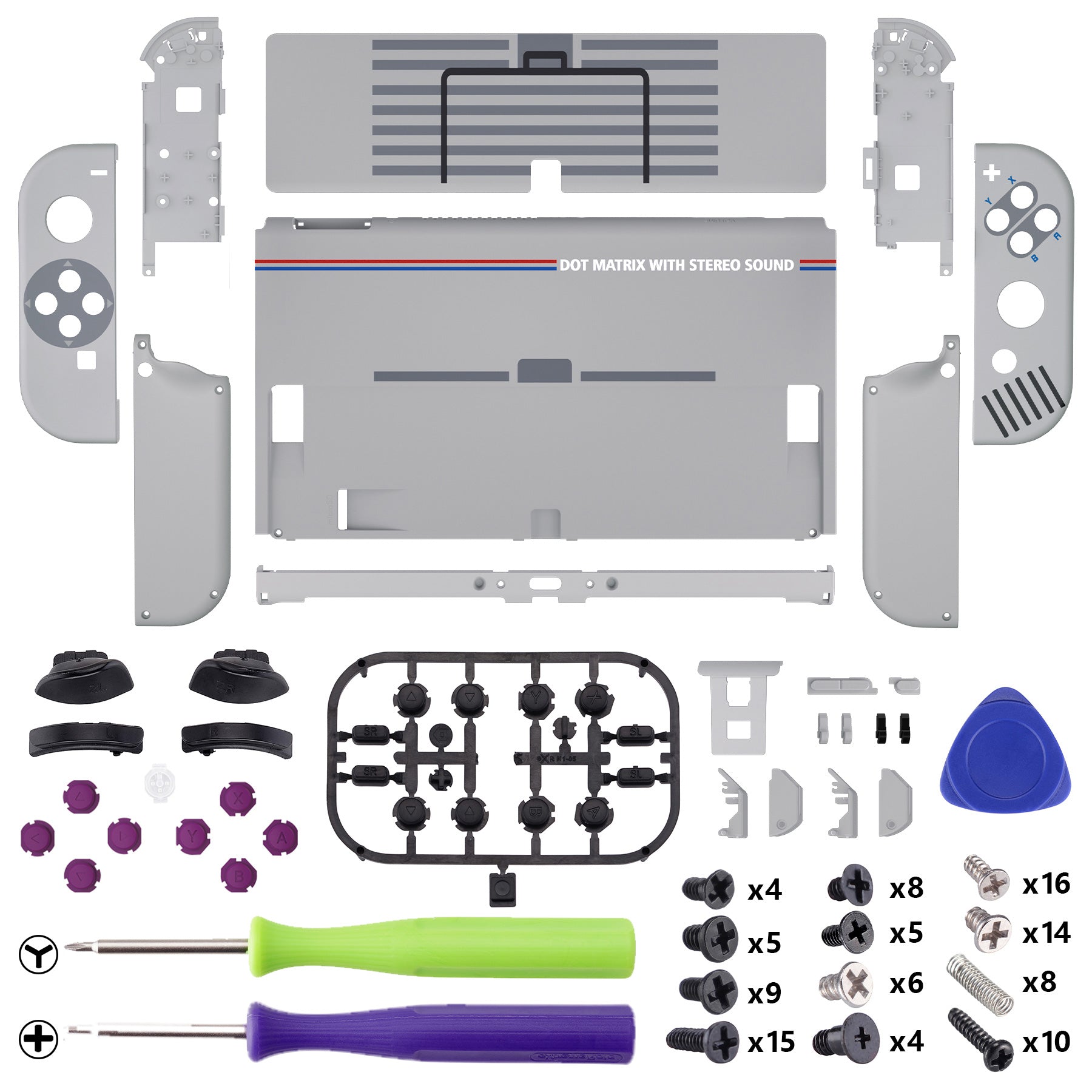eXtremeRate 任天堂スイッチ有機EL用カスタム交換フルセットシェル