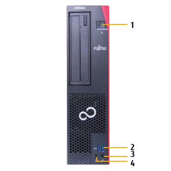 富士通デスクトップ パソコン ESPRIMO D556/RX 各部名称/外観