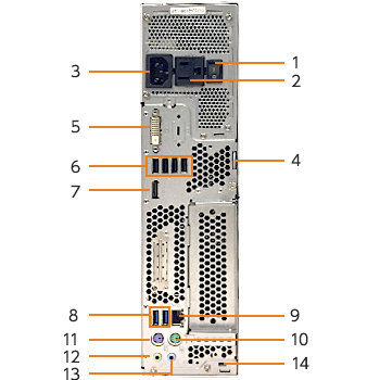 富士通デスクトップ パソコン ESPRIMO D558/T 各部名称/外観 - FMWORLD