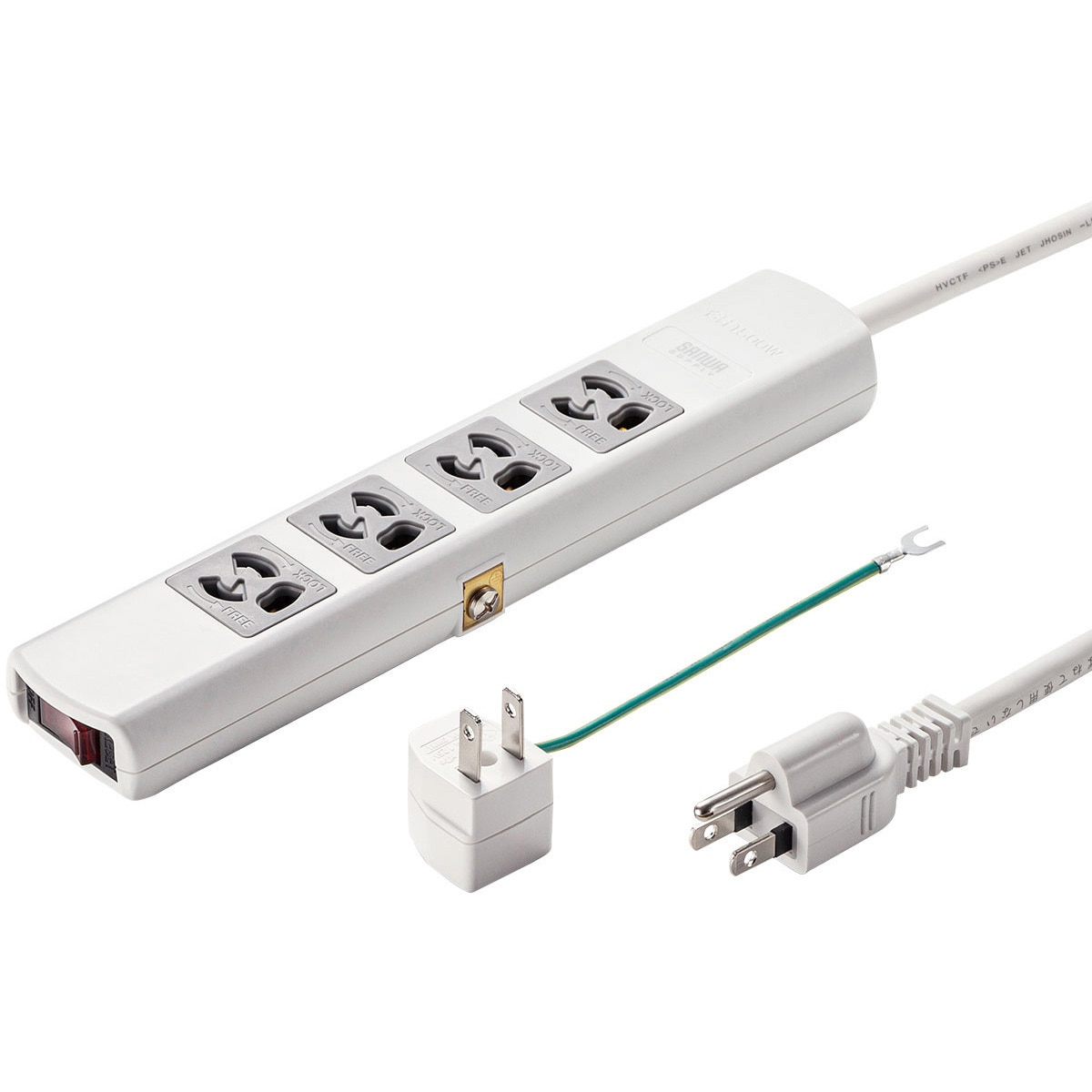 TAP-34MG-5 電源タップ サンワサプライ 3P 一括集中スイッチ