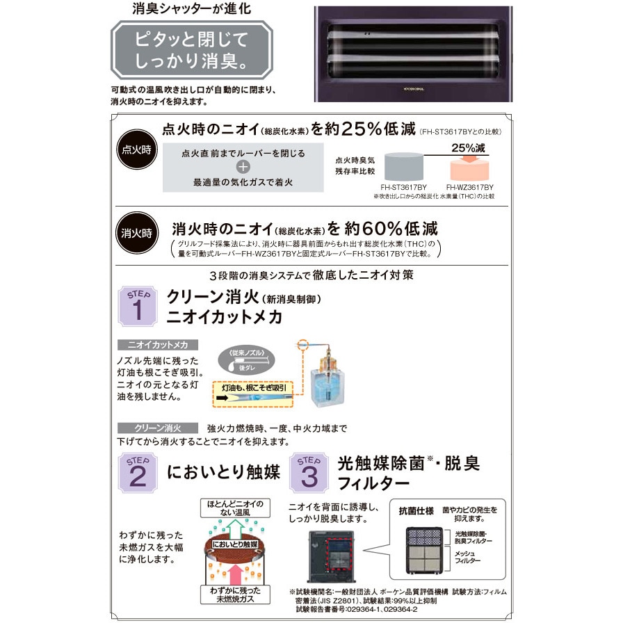 FH-WZ5720BY(W) 石油ファンヒーター WZシリーズ 1台 コロナ[冷暖房