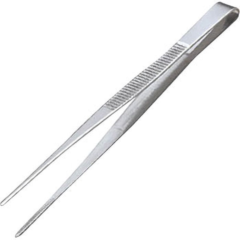TSP-20 ステンレス製ピンセット TRUSCO SUS430製 直/ギザ付 全長115mm
