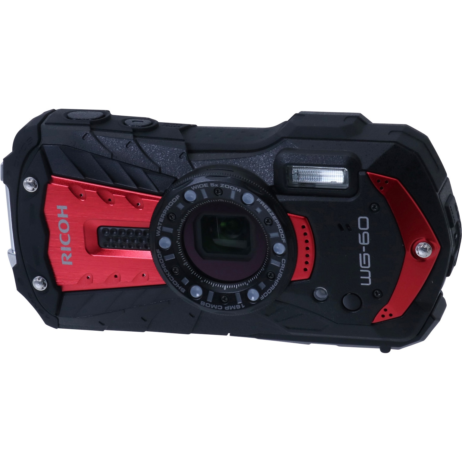 WG60 レッド 防水防塵デジタルカメラ WG-60 1個 RICOH(リコー) 【通販