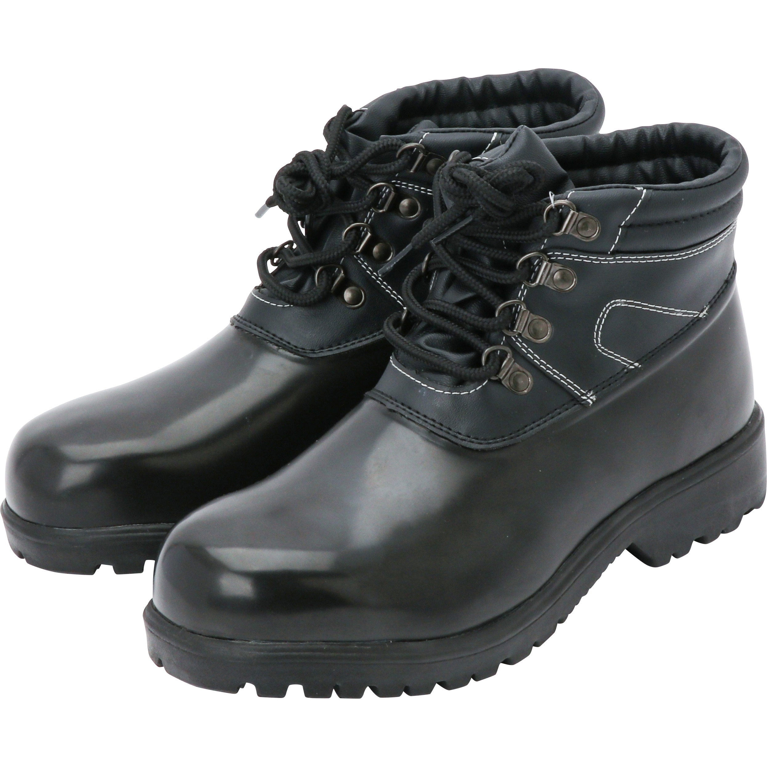 AQZ-BK 防水安全靴 アクア・ゼロ 力王 革靴 ミドルカット 紐タイプ