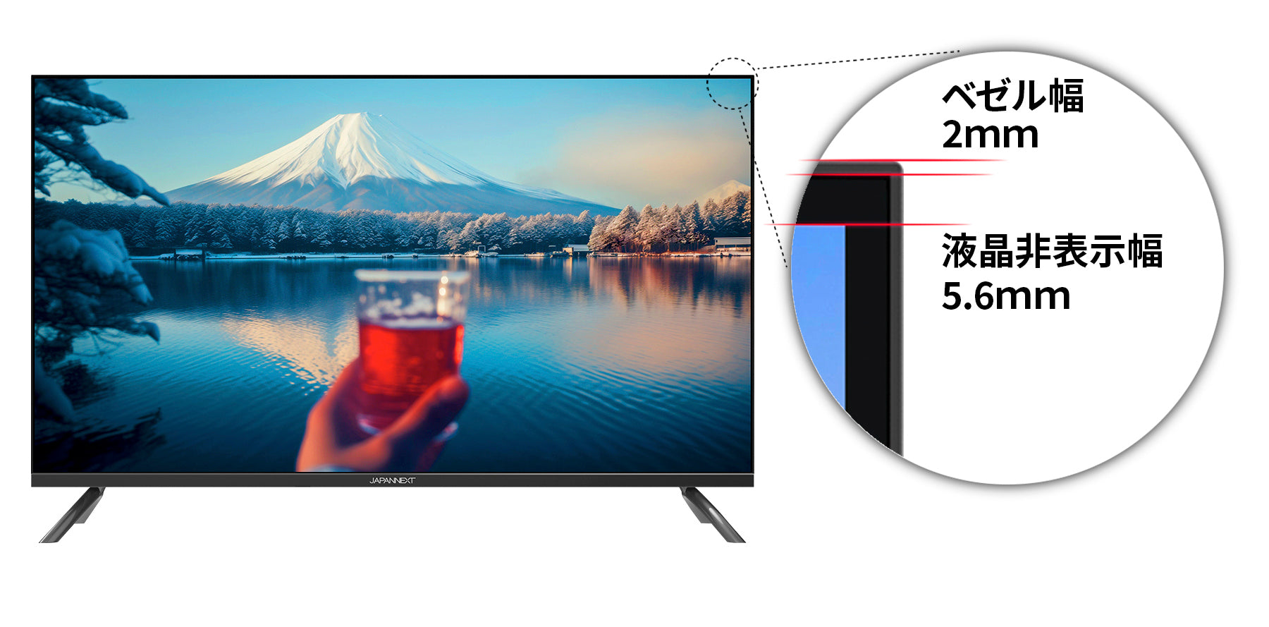3年保証モデル】JAPANNEXT 40インチ VAパネル搭載 大型フルHD液晶
