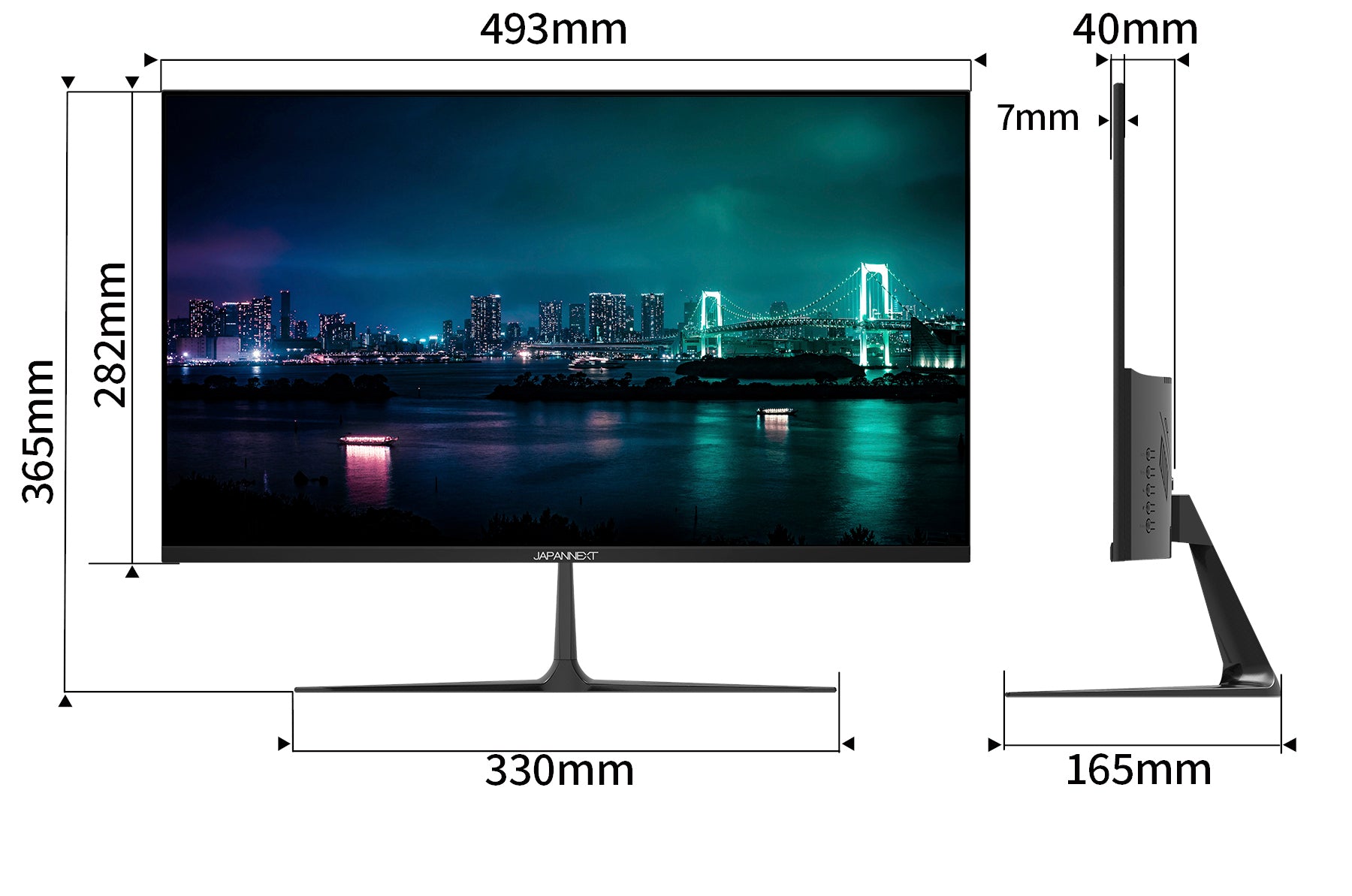 ダイワボウ限定】JAPANNEXT 21.5インチ IPSパネル搭載 フルHD