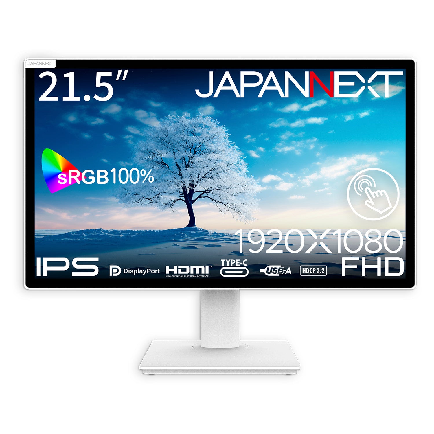 JAPANNEXT 21.5インチ IPSパネル搭載 マルチタッチ対応 フルHD