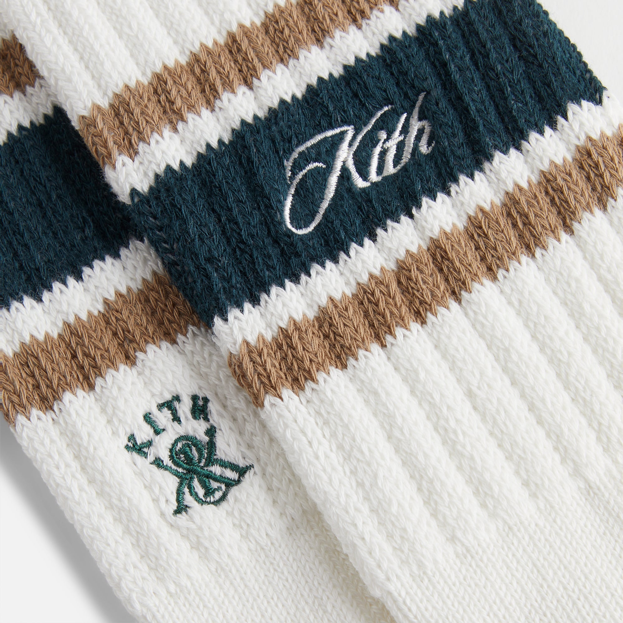 Kith Striped Chunky Crew Socks - Stadium – Kith Japan