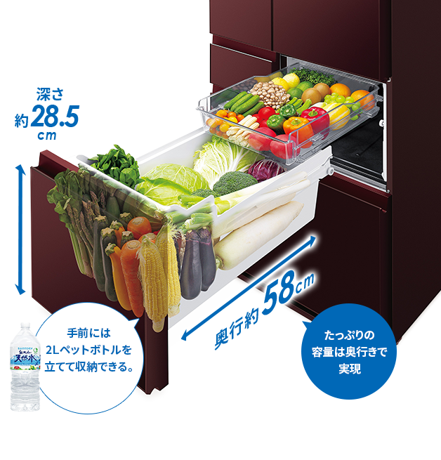 特長 | SJ-GT47D | 冷蔵庫トップ：シャープ