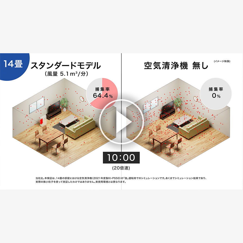 KI-TS50 | 空気清浄機：シャープ