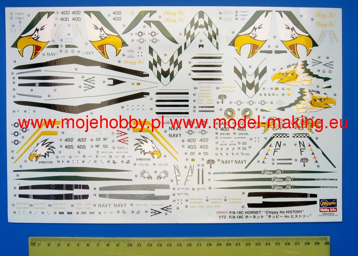 F/A-18C HORNET CHIPPY HO HISTORY (Three kits in one box) Hasegawa