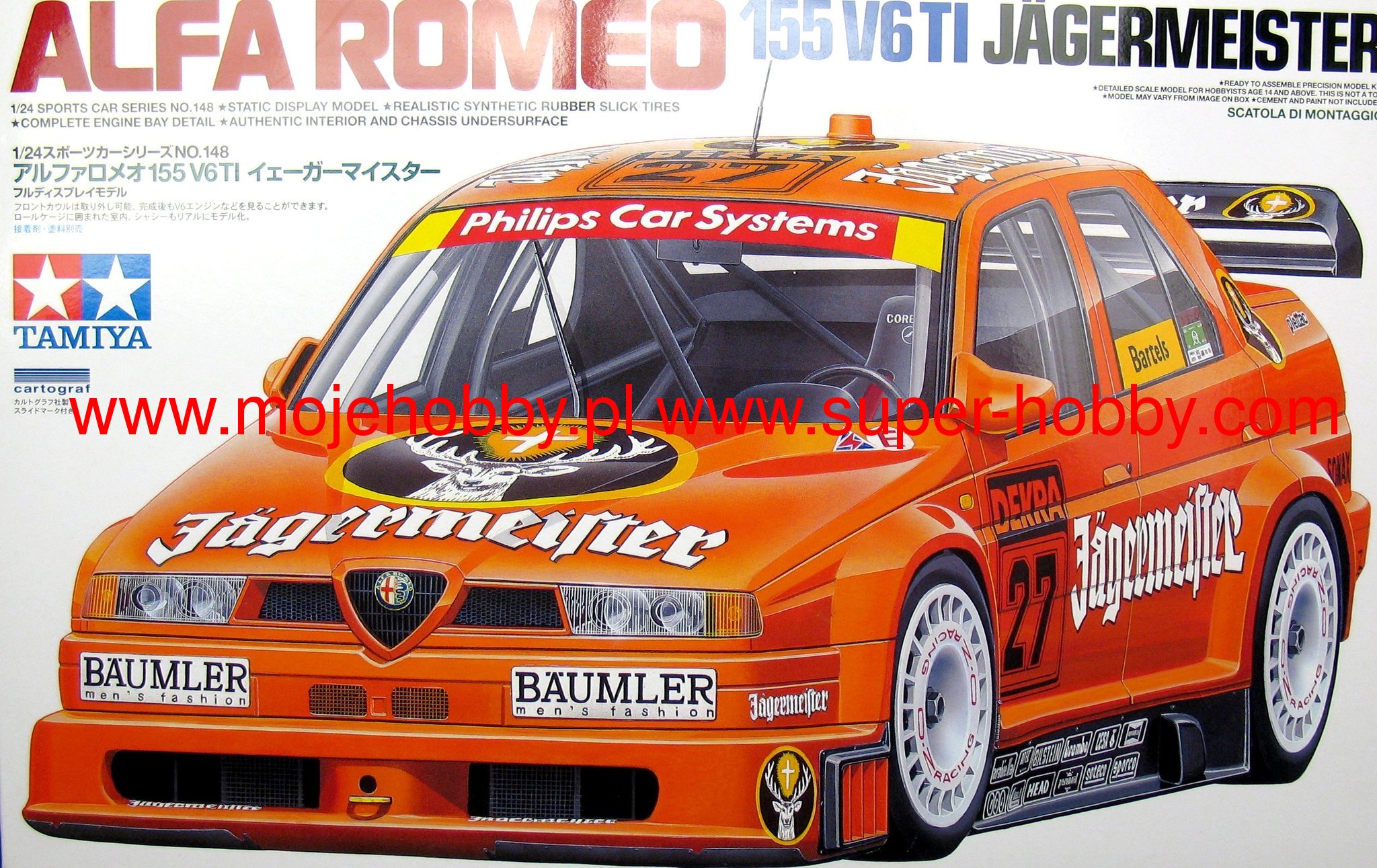 Alfa Romeo 155 V6 TI Jagermeister Tamiya 24148