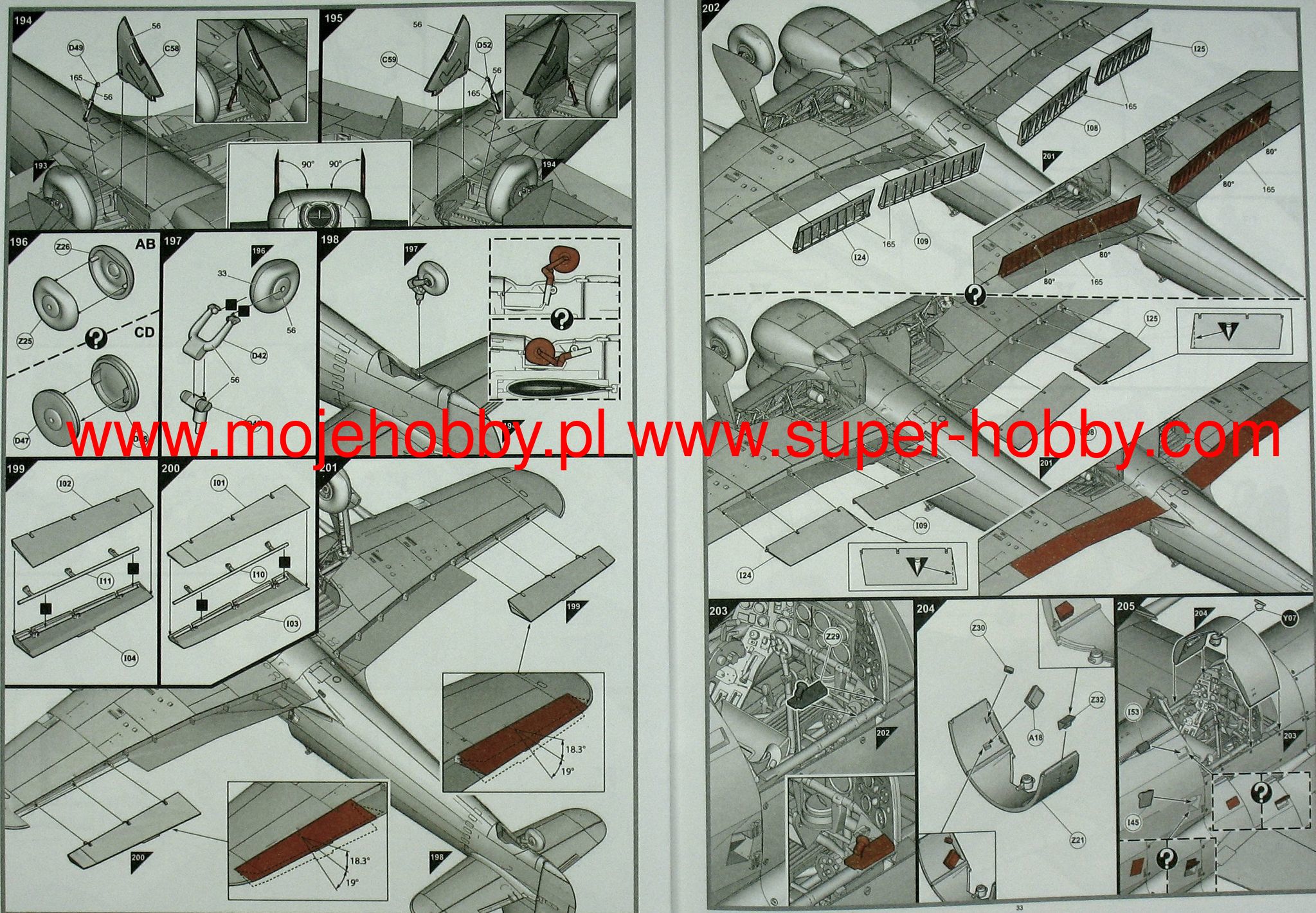Hawker Typhoon Mk. IB 'Car Door' with Additional Scheme Airfix 19003A